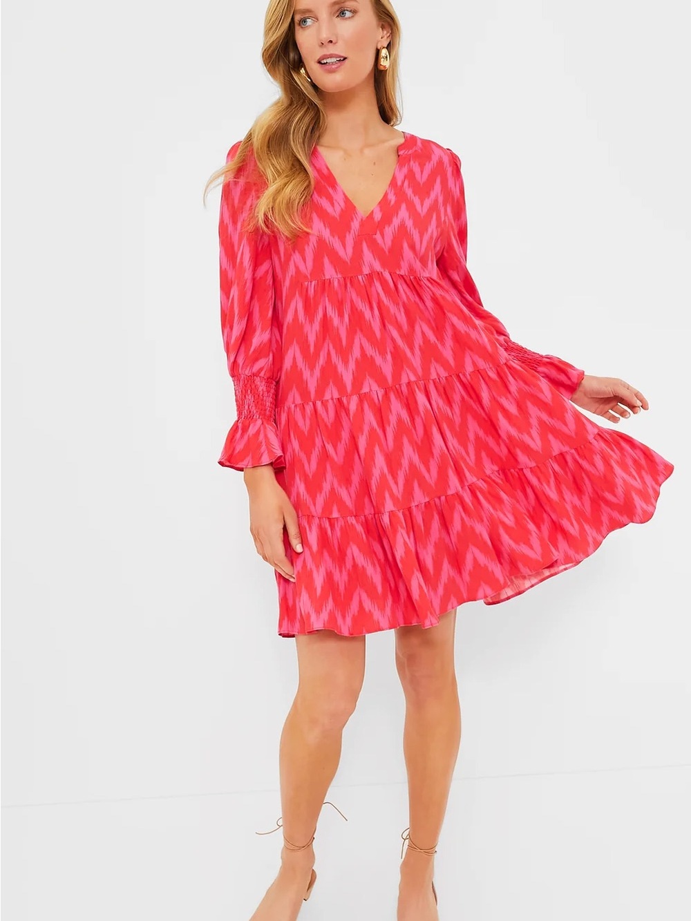 Pomander Place Hot Pink Ikat Kenzo Dress